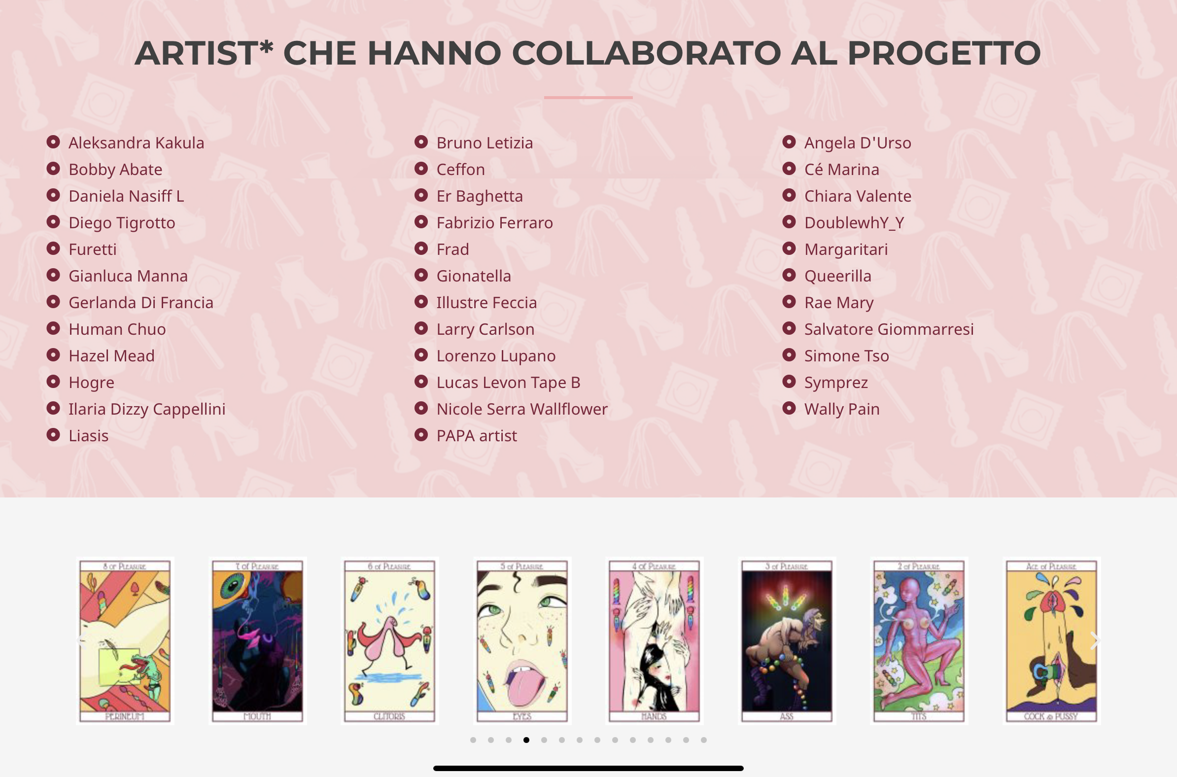 sito web design sabella sex tarot